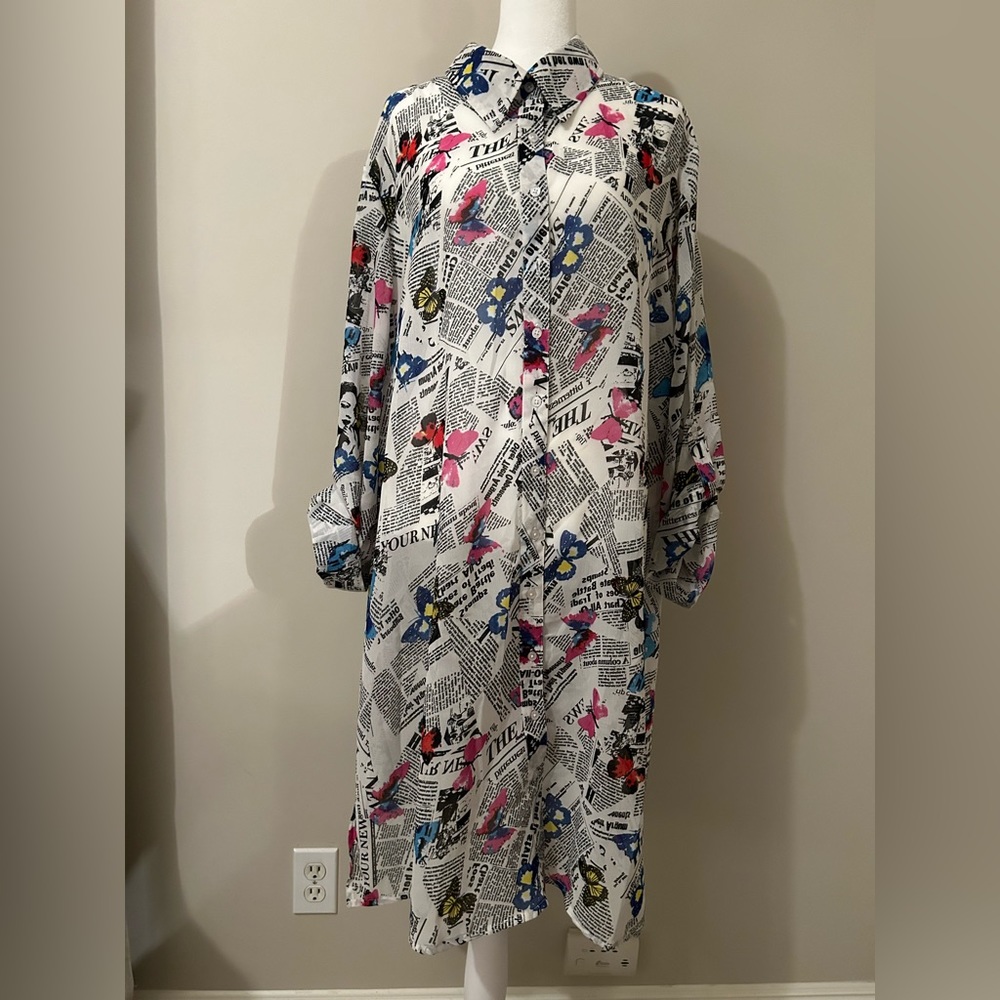 Colorful Long-sleeve Blouse - New